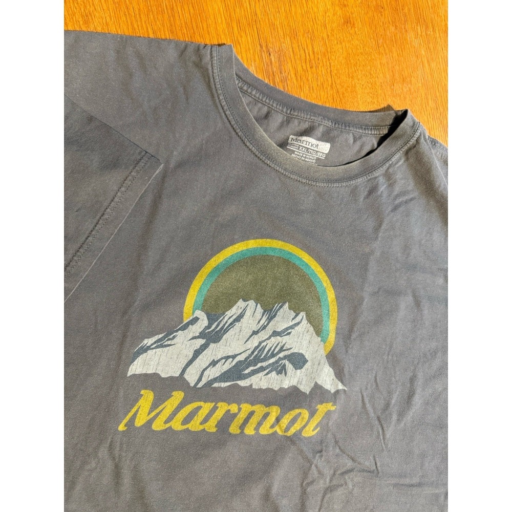 MARMOT‎ MEN'S ORGANIC REGULAR FIT COTTON T-SHIRT GRAY 2XL